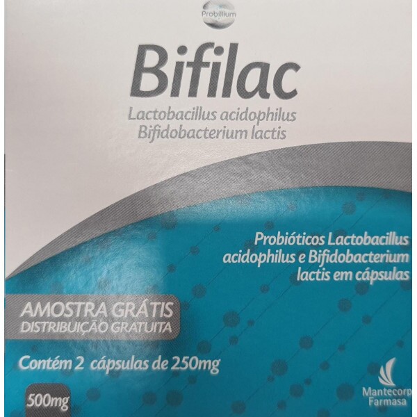 BIFILAC - SUPLEMENTO ALIMENTAR COM PROBIÓTICO 250mg  - 2 CÁPSULAS